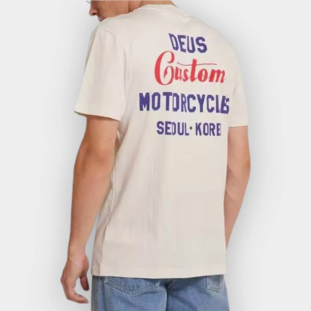 Deus Ex Machina – Camiseta Time taker vintage white
