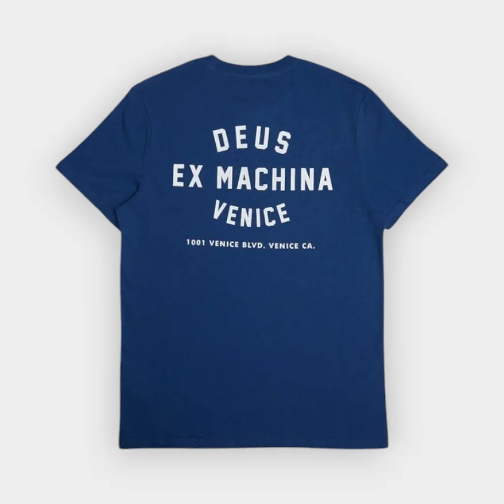 Deus Ex Machina – Camiseta Venice skull mechanic blue