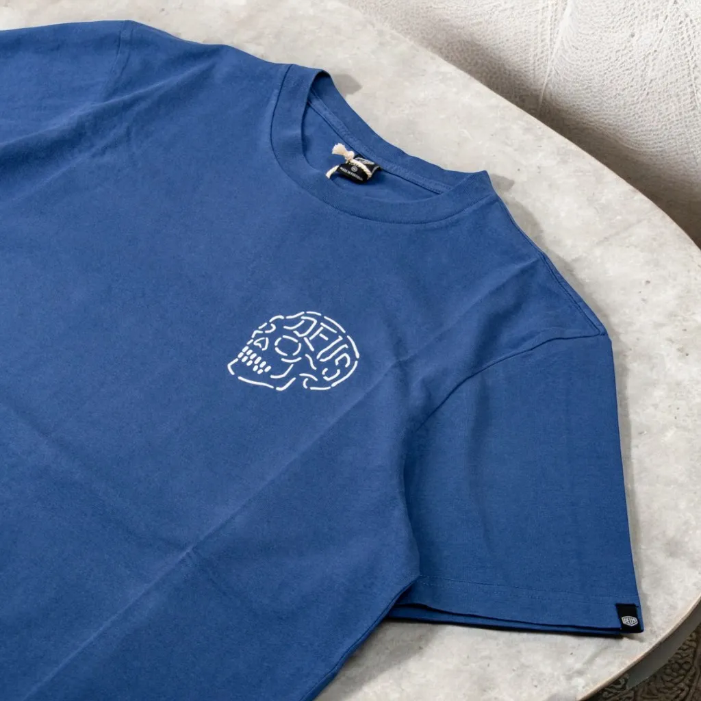 Deus Ex Machina – Camiseta Venice skull mechanic blue
