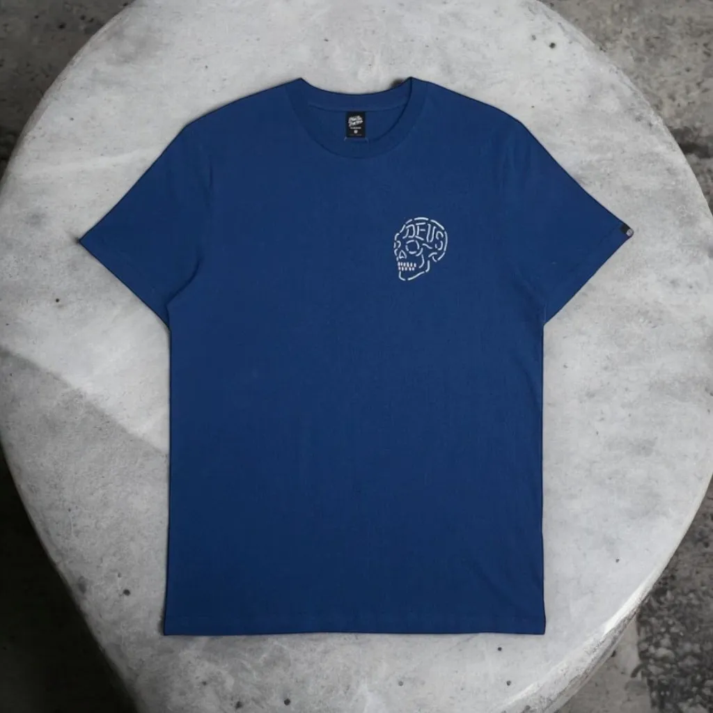 Deus Ex Machina – Camiseta Venice skull mechanic blue