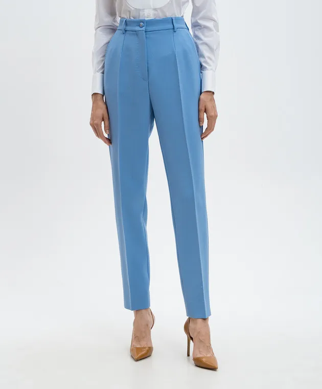 Dolce&Gabbana Blue pants made of wool
