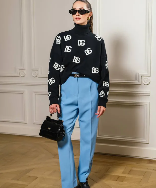 Dolce&Gabbana Blue pants made of wool