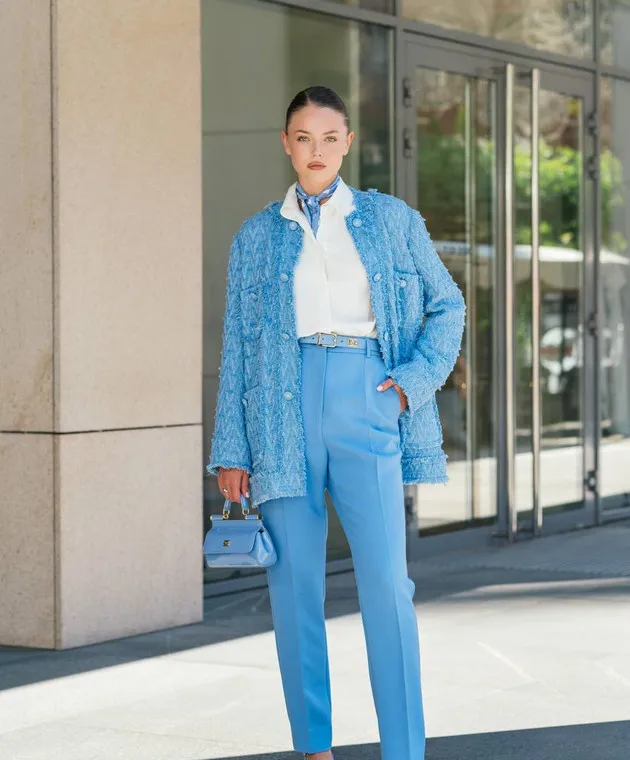 Dolce&Gabbana Blue pants made of wool