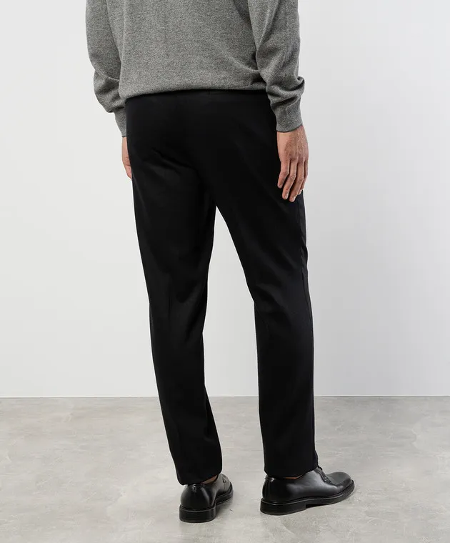 Enrico Mandelli Black pants made of wool