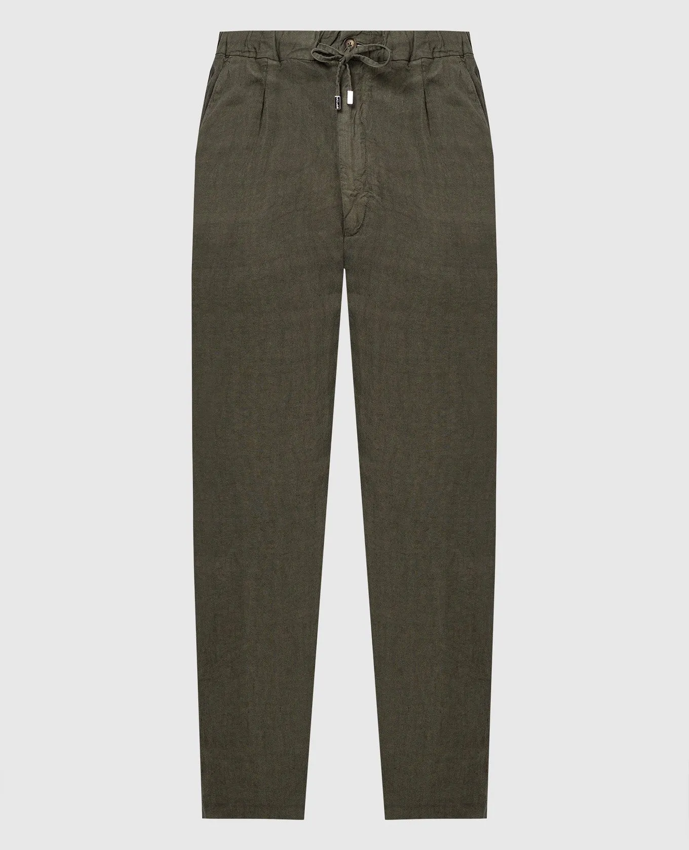 Enrico Mandelli Khaki linen pants