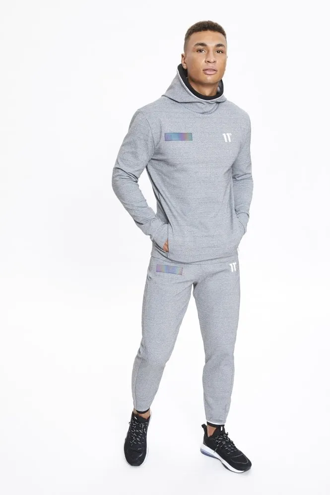 eon Block Pull over Hoodie Grey Marl