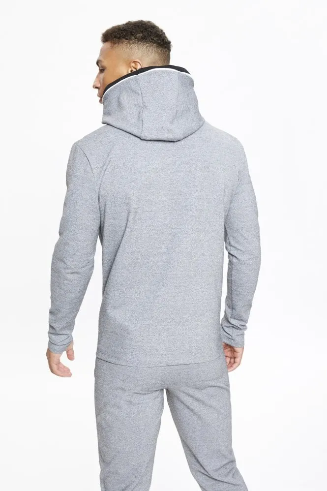 eon Block Pull over Hoodie Grey Marl