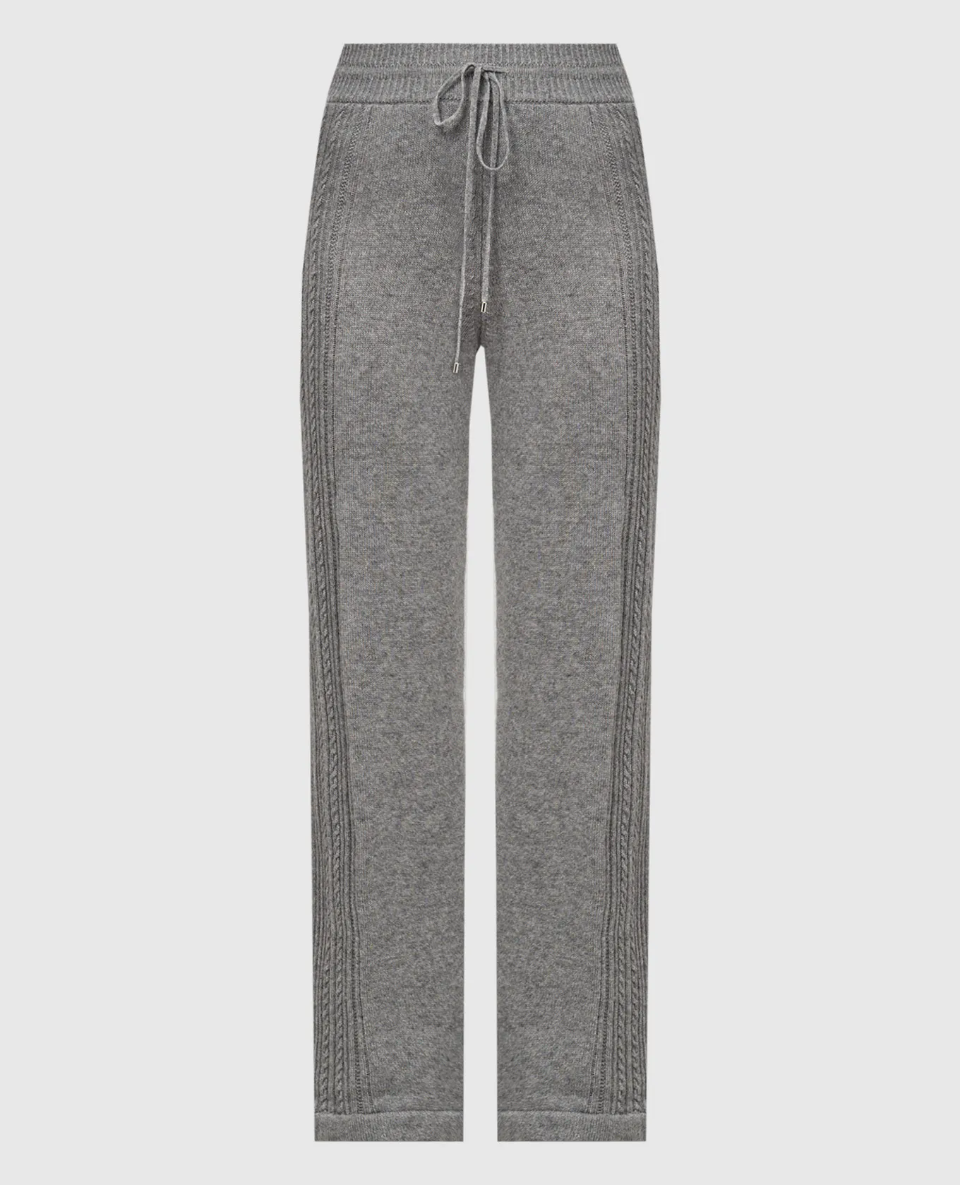 Ermanno Scervino Gray wool and cashmere flared pants