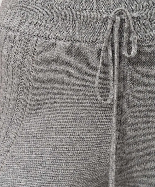 Ermanno Scervino Gray wool and cashmere flared pants