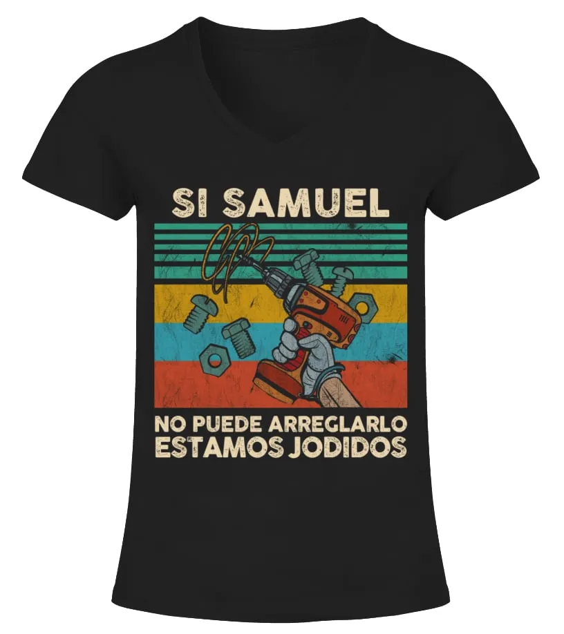 España Samuel Camiseta cuello pico Mujer