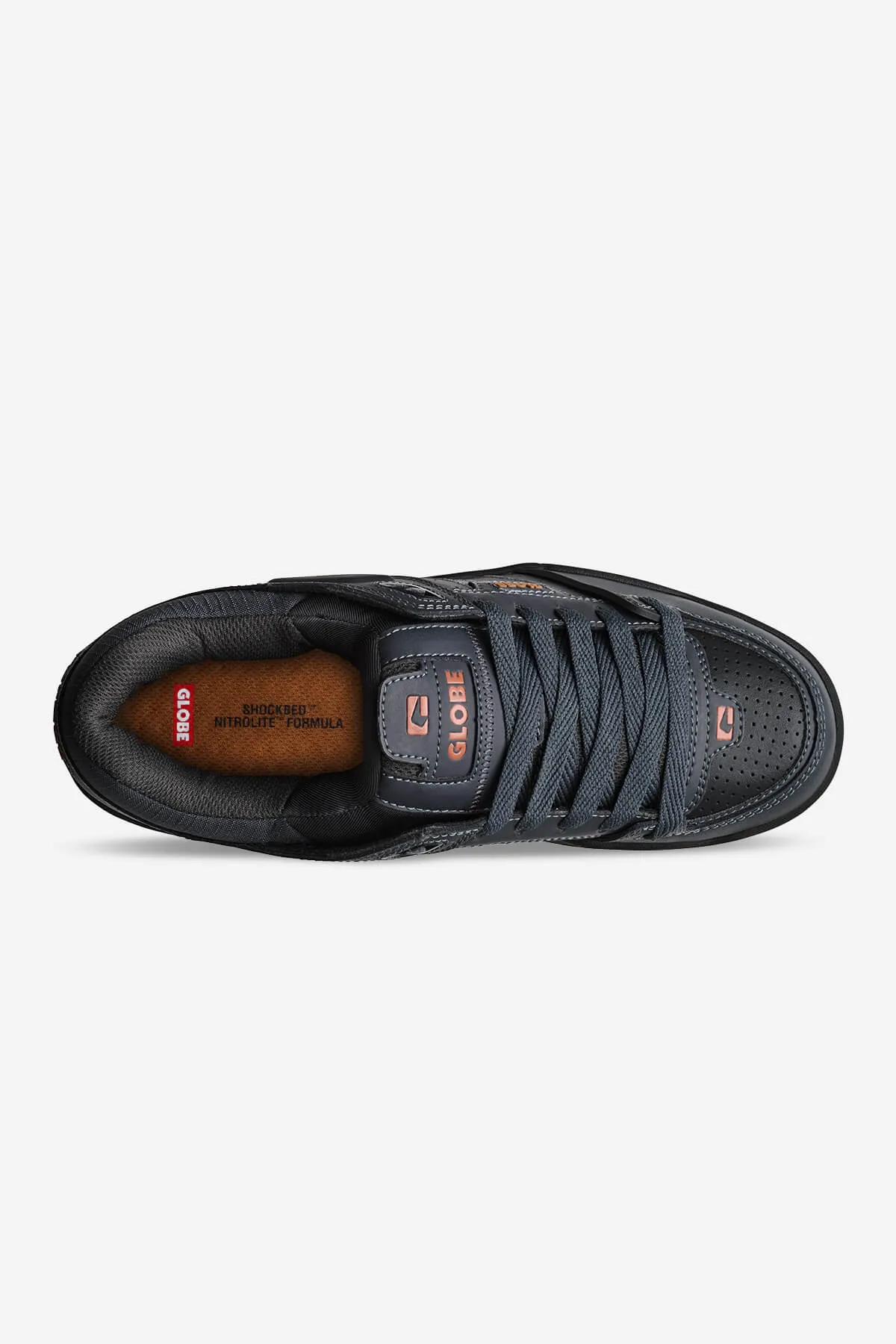 FUSION  PHANTOM/BURNT ORANGE  SKATE SHOES