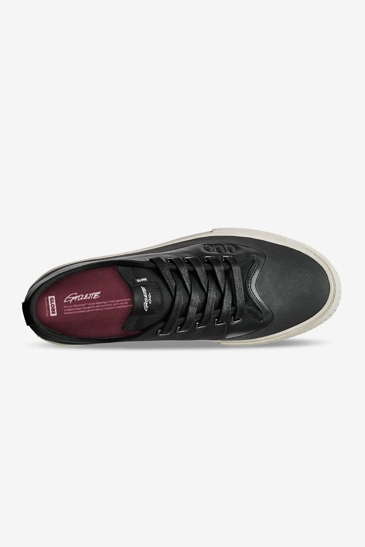 GILLETTE  BLACK LEATHER  SKATE SHOES