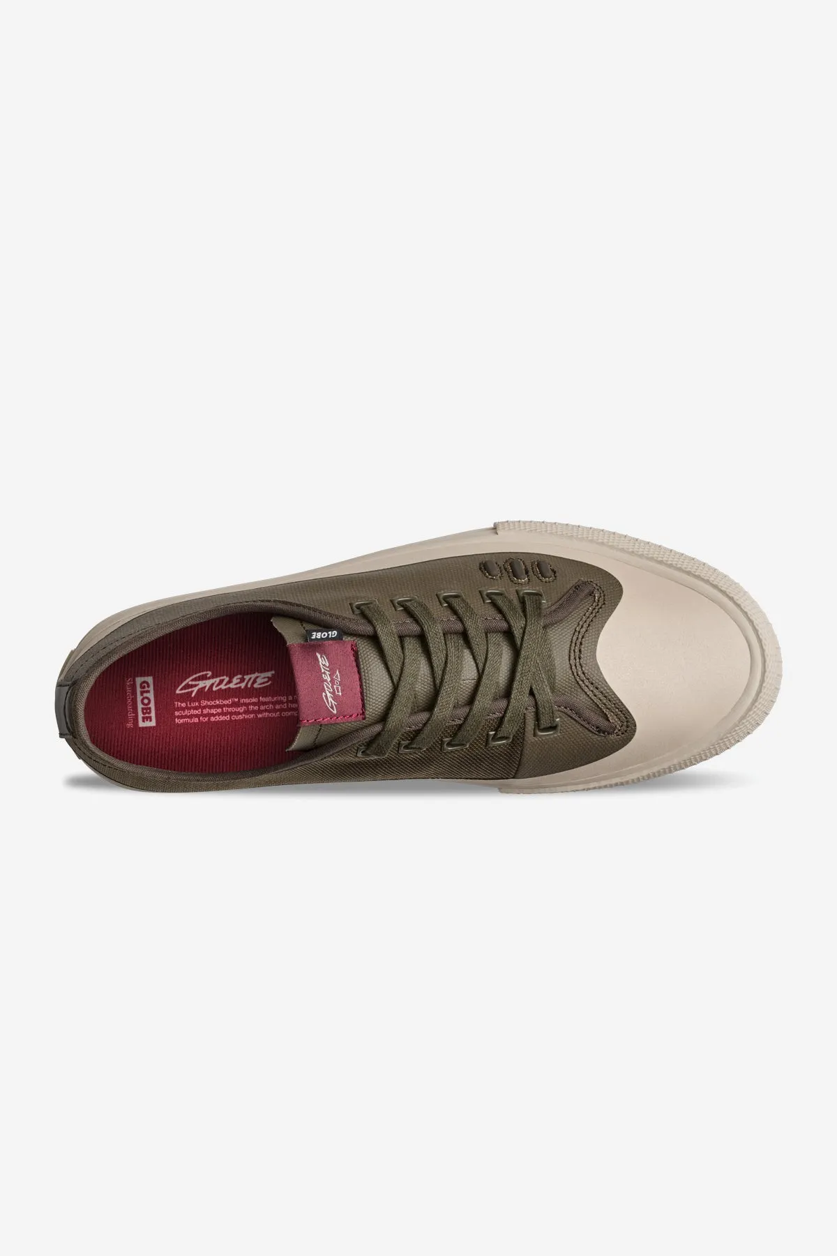 GILLETTE  OLIVE/CREAM  SKATE SHOES
