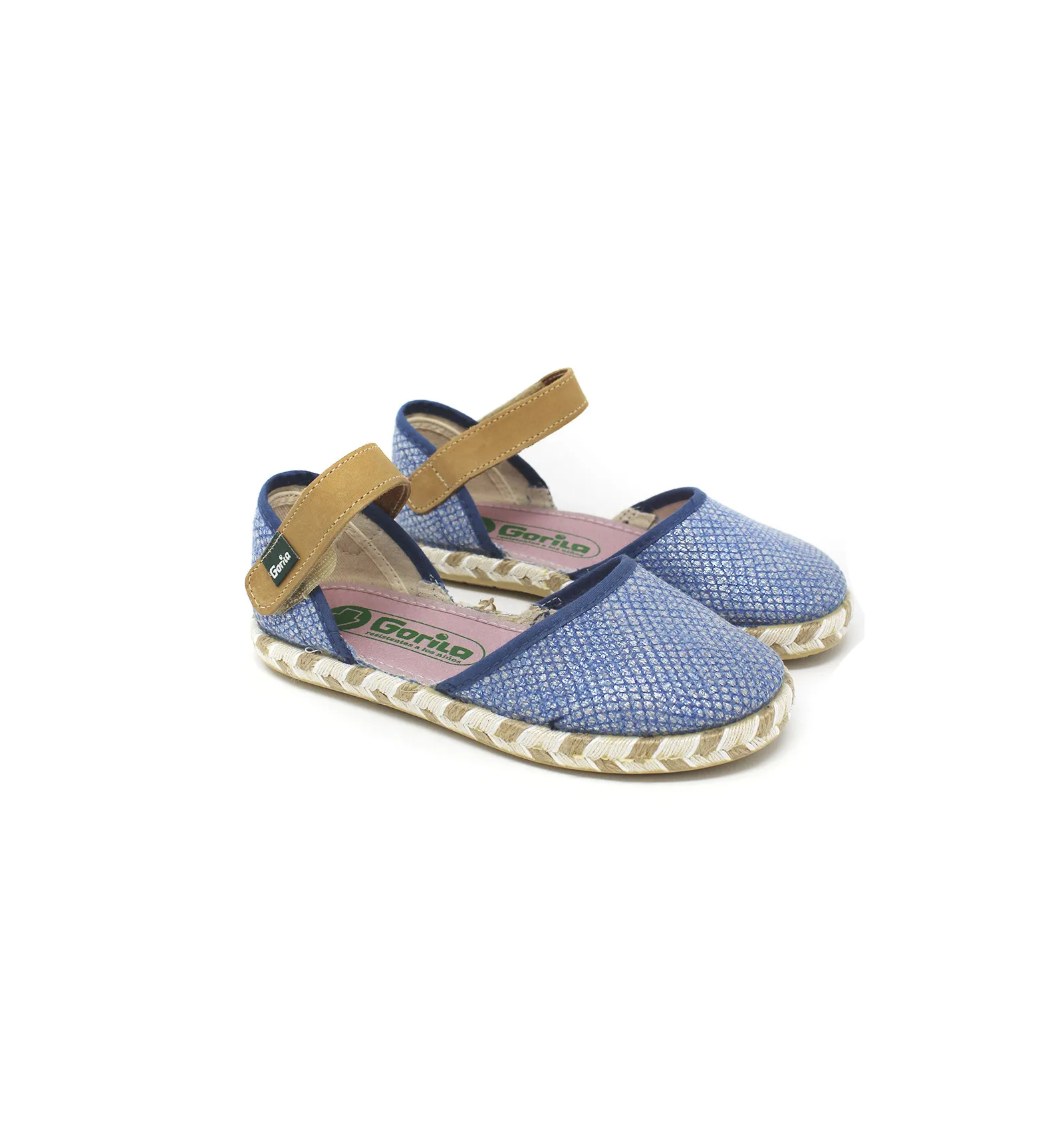 GORILA  SANDALIA YUTE METAL AZUL