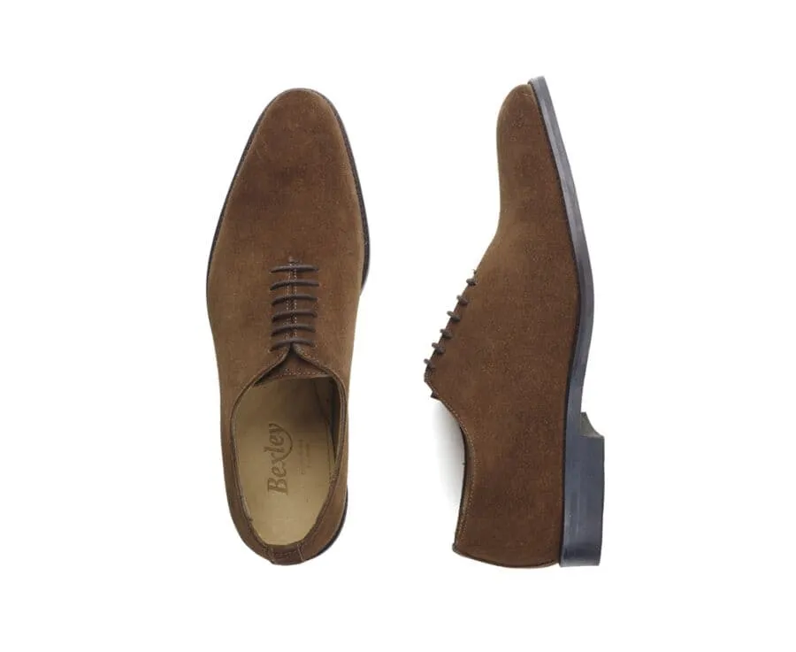 HAVANA SUEDE OXFORD SHOES  RUBBER PAD  PETER GOMME VILLE