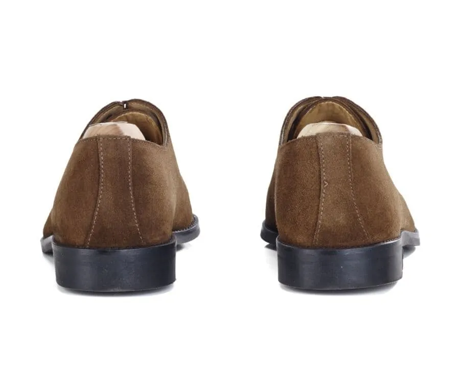 HAVANA SUEDE OXFORD SHOES  RUBBER PAD  PETER GOMME VILLE