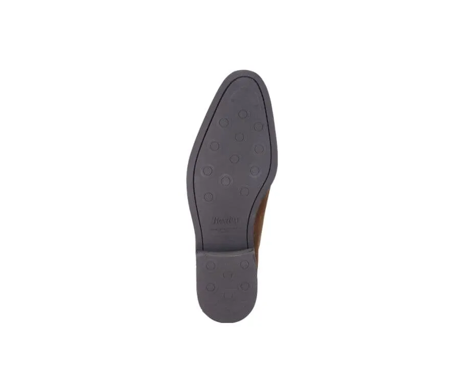 HAVANA SUEDE OXFORD SHOES  RUBBER PAD  PETER GOMME VILLE