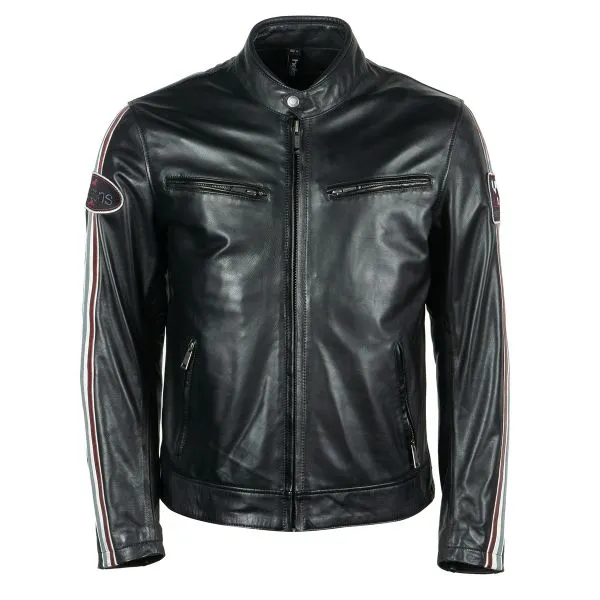 Helstons Race Leather Rag Black 