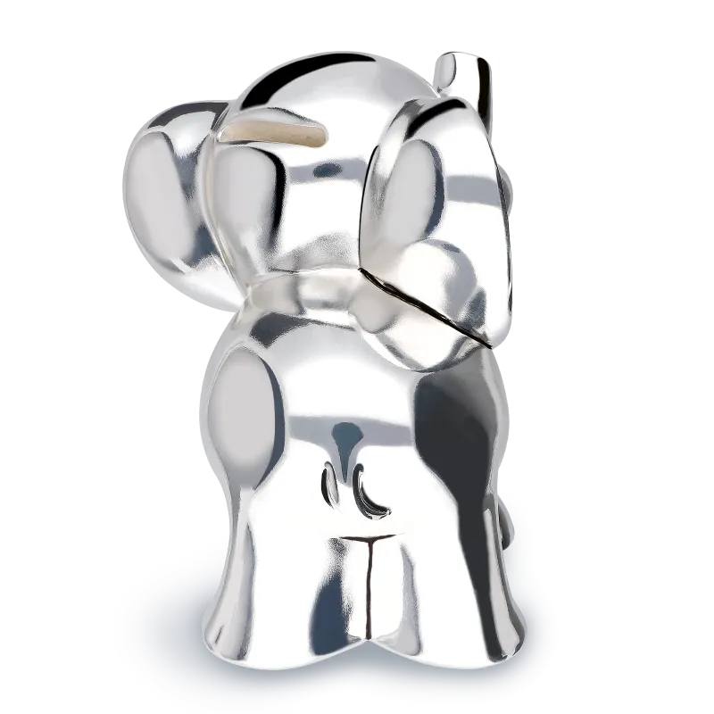 Hucha "Elefante" plata de primera ley