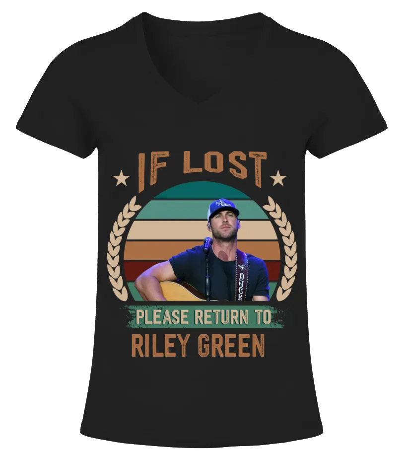 IF LOST PLEASE RETURN TO CHRISTOPHE MAE Camiseta cuello pico Mujer