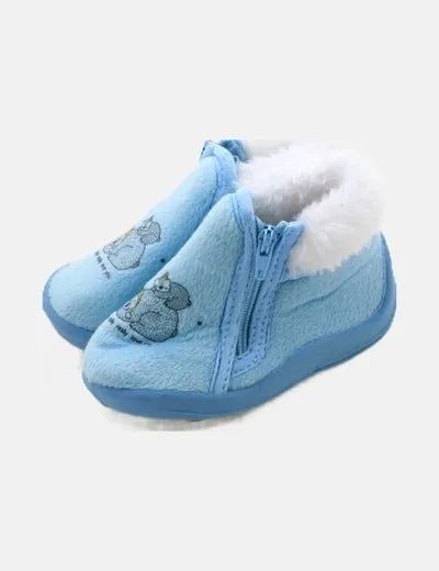 Inextenso Zapato azul borreguito