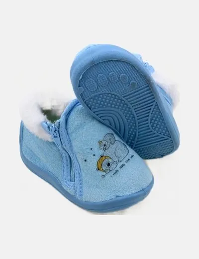Inextenso Zapato azul borreguito