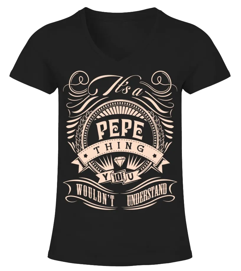 IT'S A PEPE THING  NAME CAMISETA CUELLO PICO MUJER