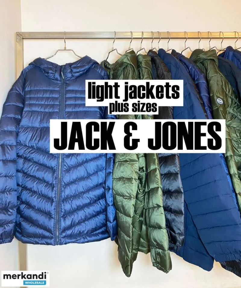 JACK & JONES Chaqueta de talla grande para hombre Mix