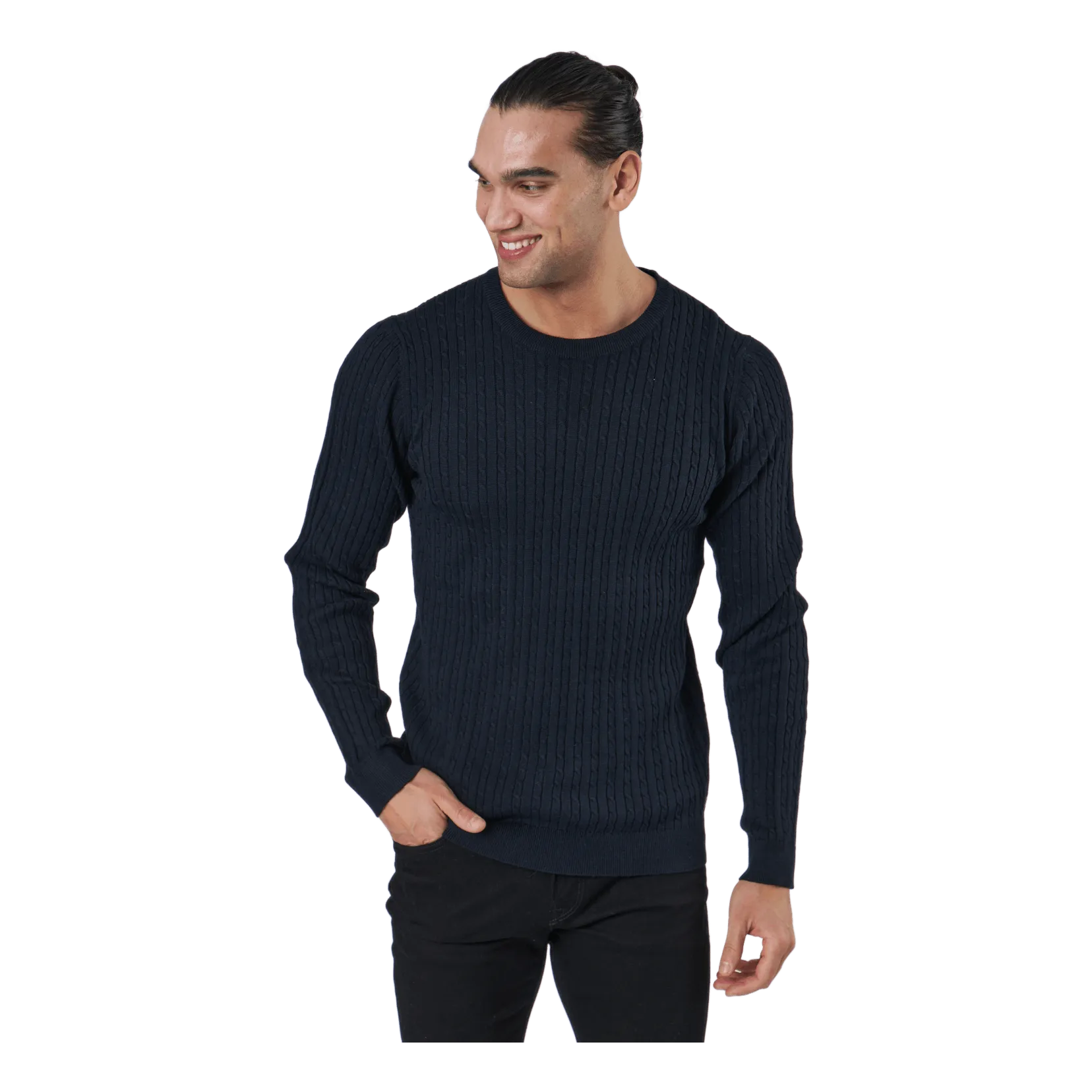 Jack & Jones Jprblawinter Cable Knit Crew N Maritime Blue