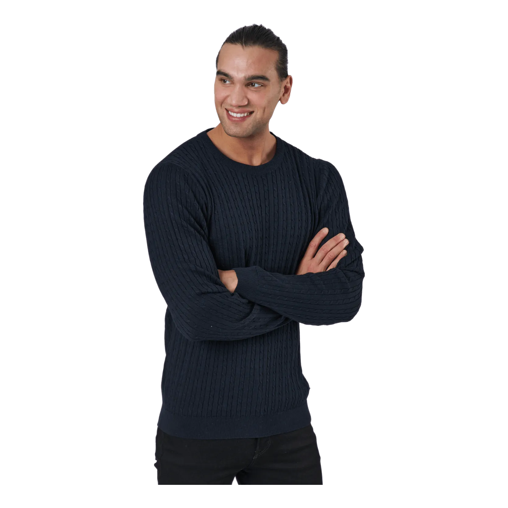 Jack & Jones Jprblawinter Cable Knit Crew N Maritime Blue
