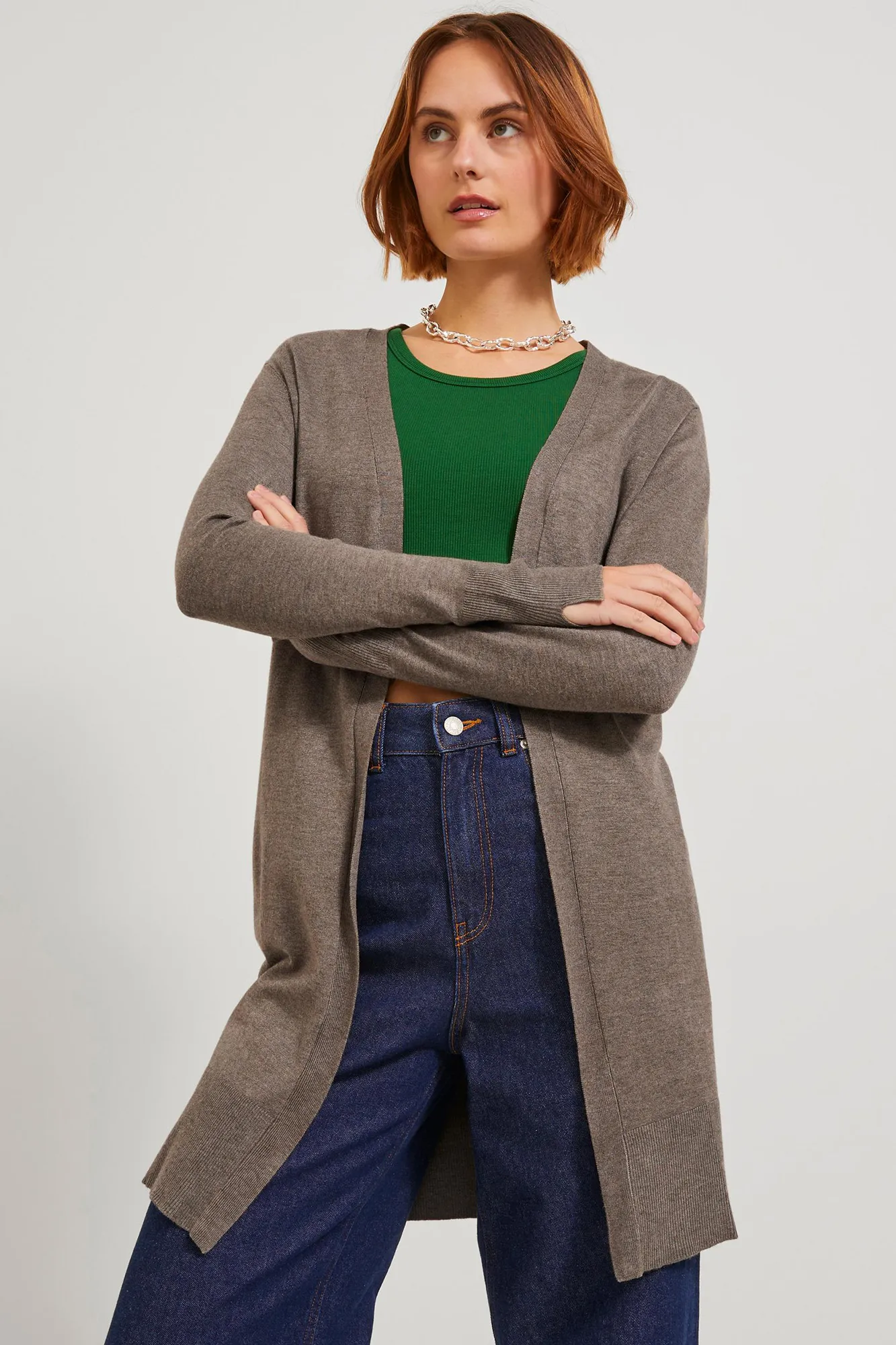 Jack & Jones Cárdigan de punto fino largo