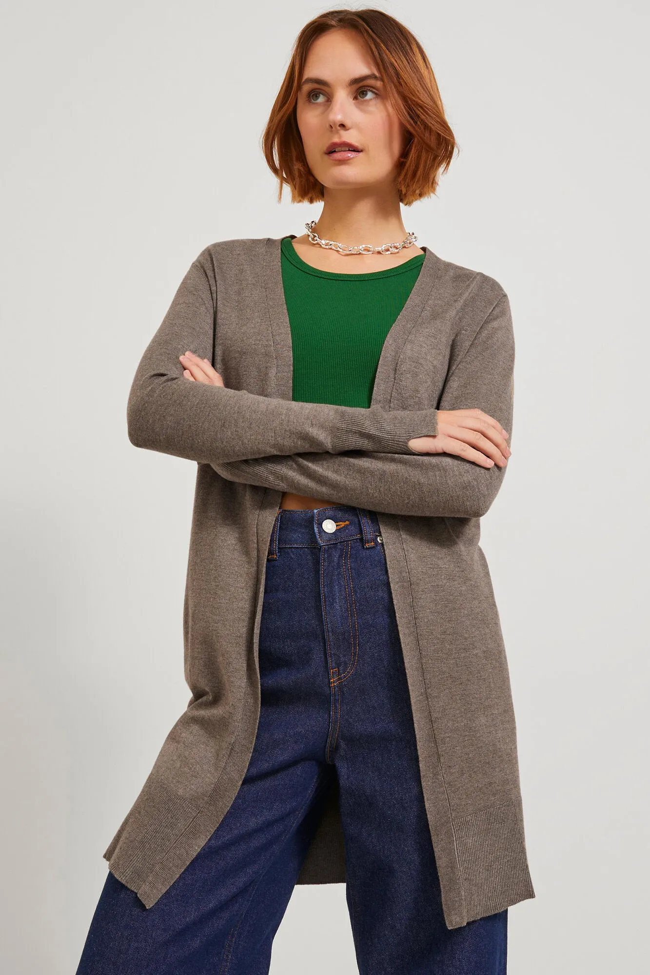 Jack & Jones Cárdigan de punto fino largo