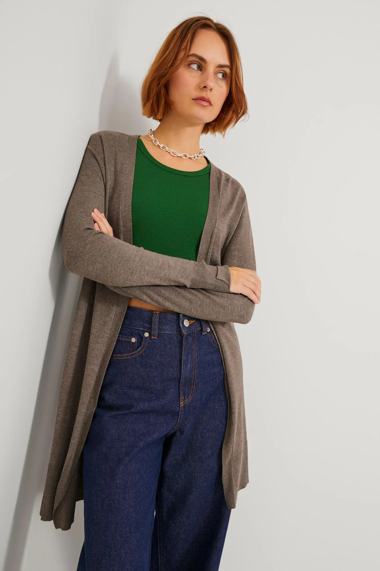 Jack & Jones Cárdigan de punto fino largo