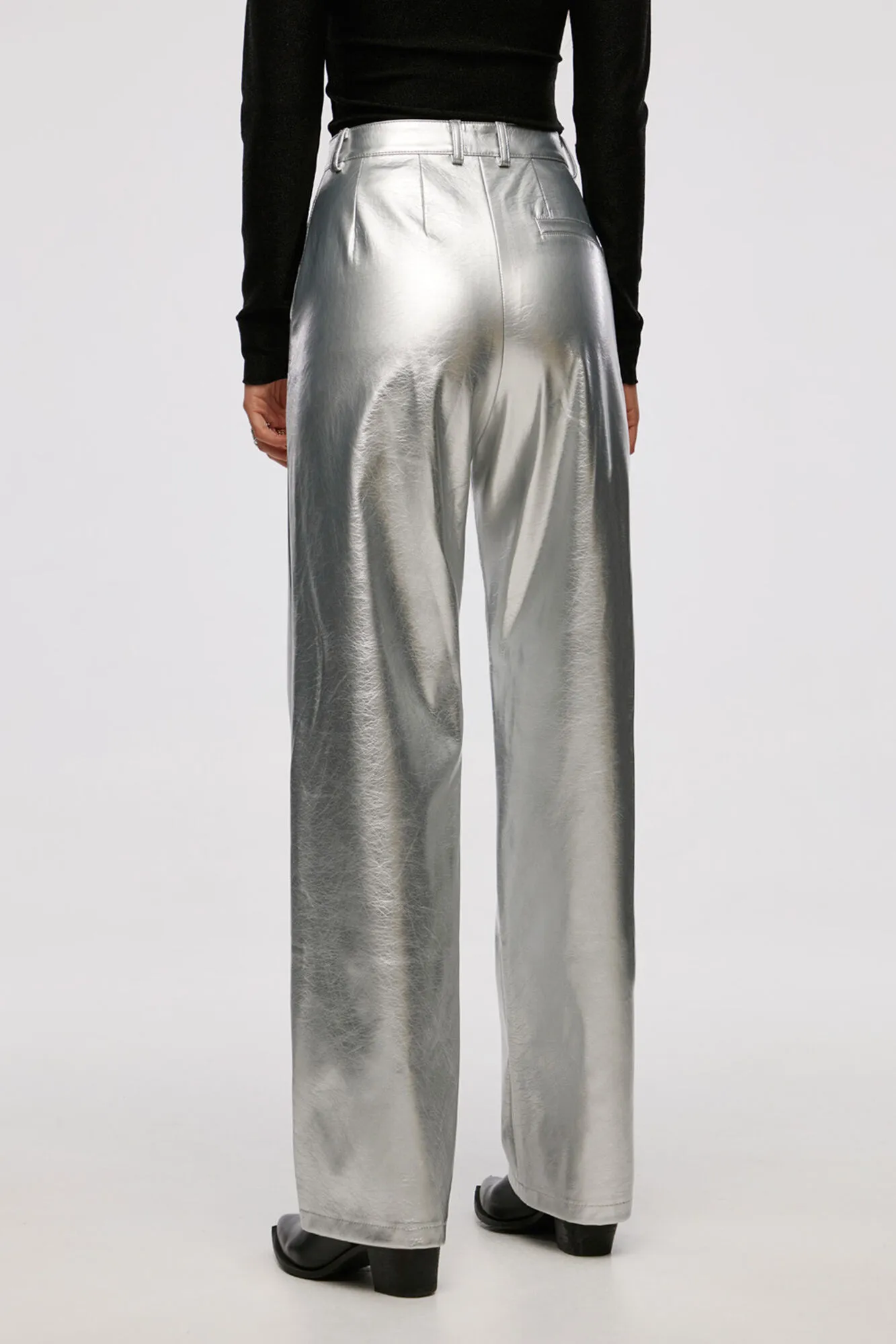 Jack & Jones Pantalón metálico efecto piel