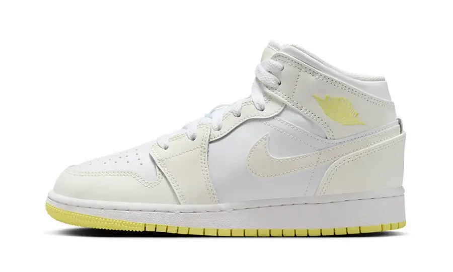 Jordan 1 Mid 'Sail Light Laser Orange' (GS)