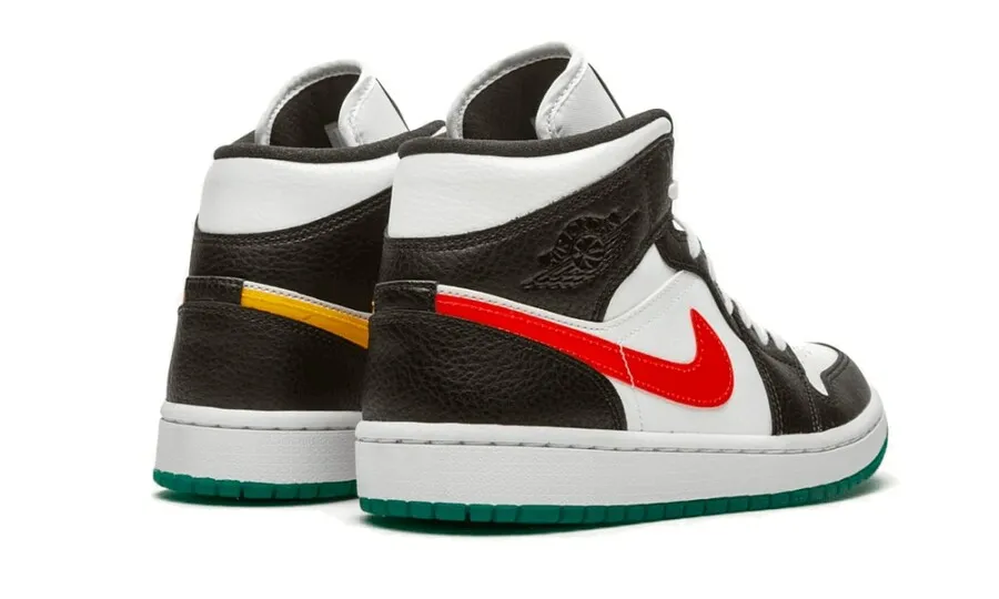 Jordan 1 Mid Alternate Swooshes Red Yellow (W)