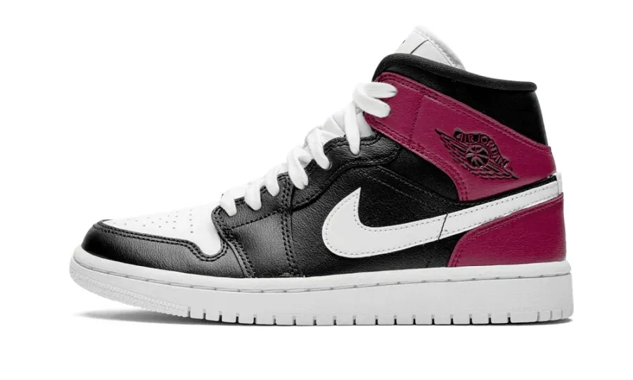 Jordan 1 Mid Black Noble Red (W)