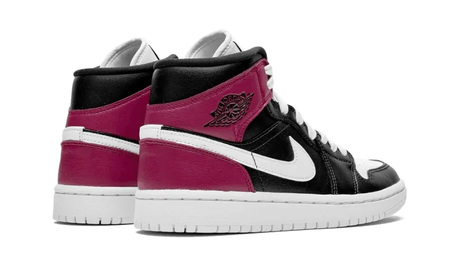 Jordan 1 Mid Black Noble Red (W)