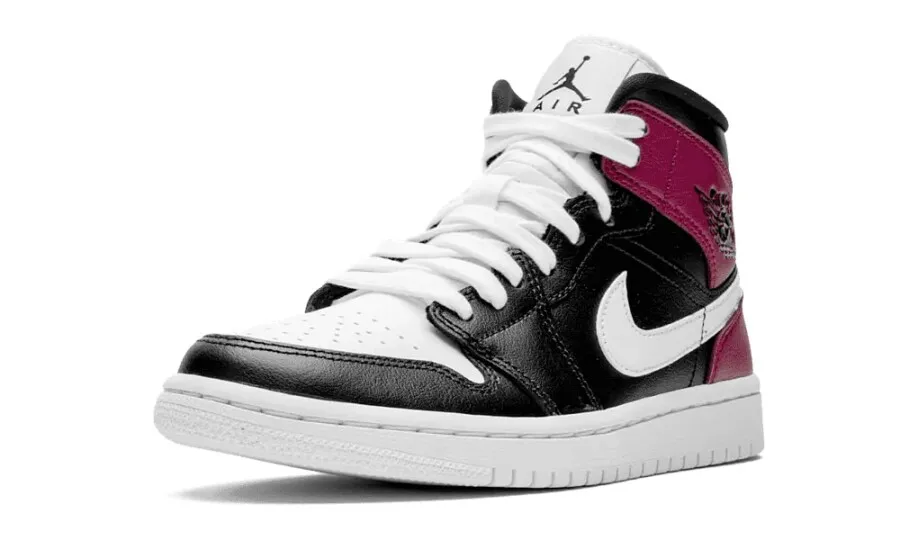 Jordan 1 Mid Black Noble Red (W)