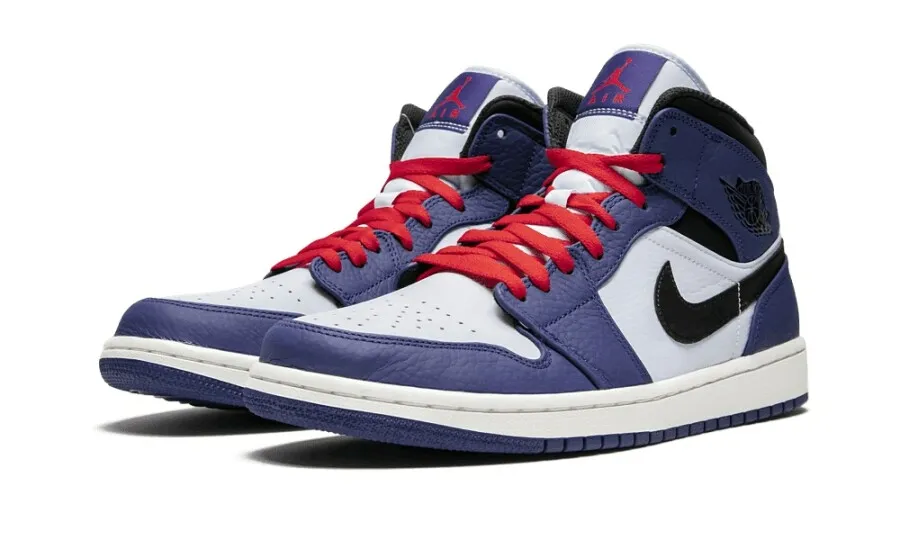 Jordan 1 Mid Deep Royal Blue Black