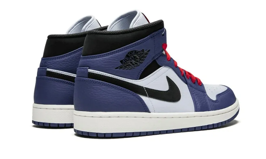 Jordan 1 Mid Deep Royal Blue Black
