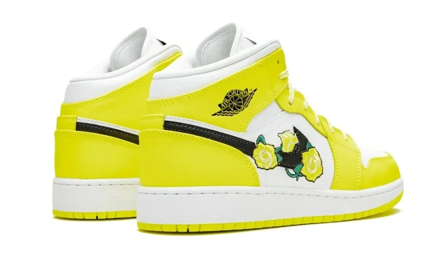 Jordan 1 Mid Dynamic Yellow Floral (GS)