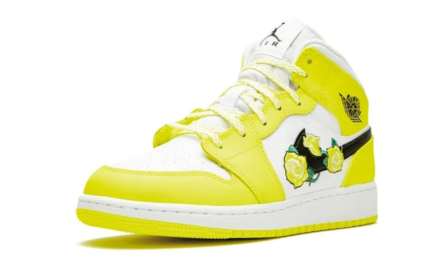 Jordan 1 Mid Dynamic Yellow Floral (GS)