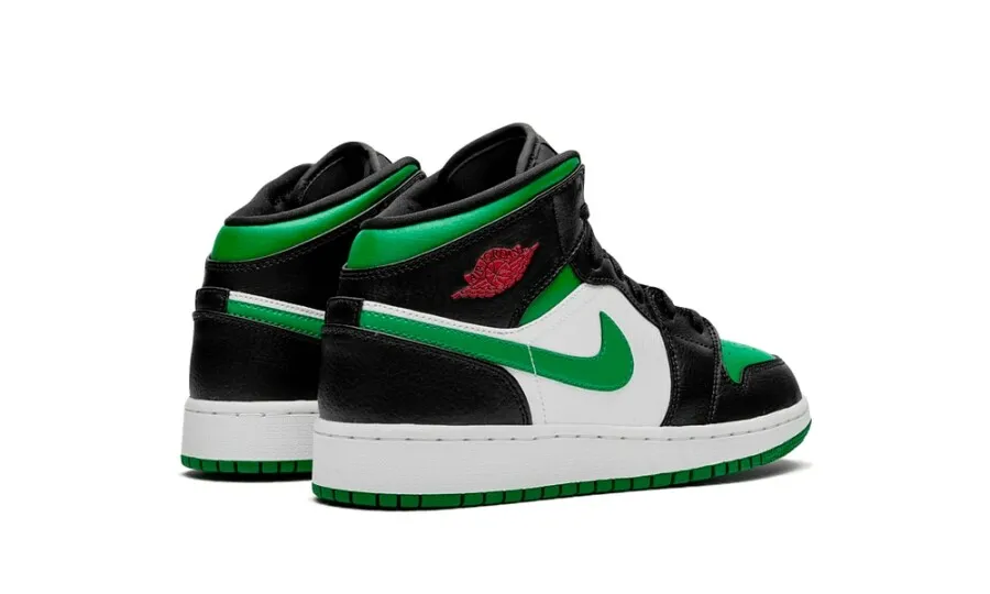 Jordan 1 Mid Green Toe (GS)