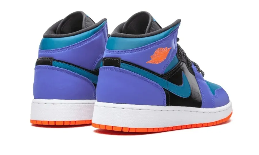 Jordan 1 Mid Racer Blue Green Abyss (GS)