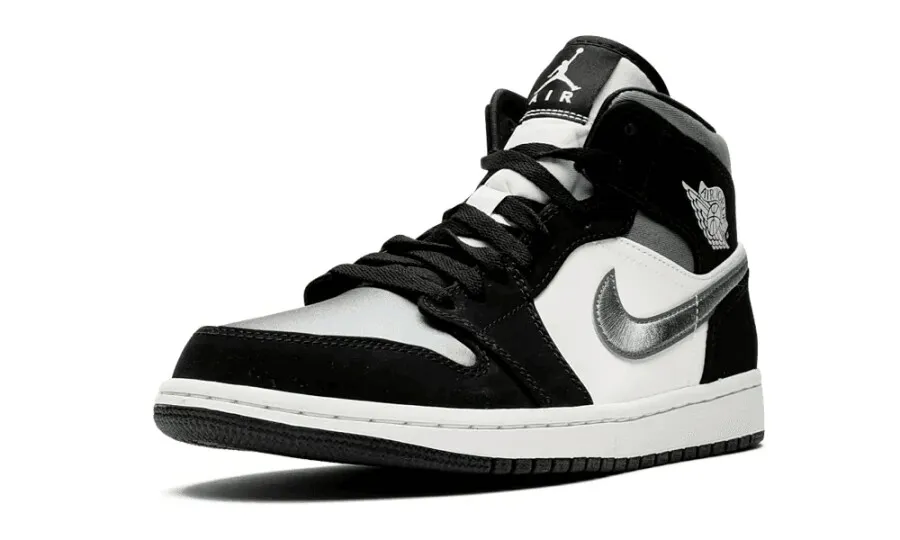 Jordan 1 Mid Satin Grey Toe
