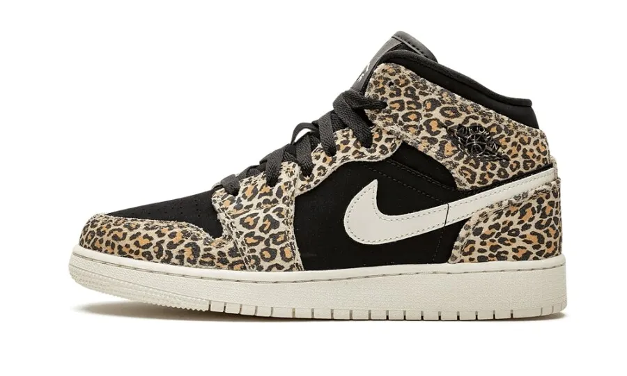 Jordan 1 Mid SE Leopard (GS)