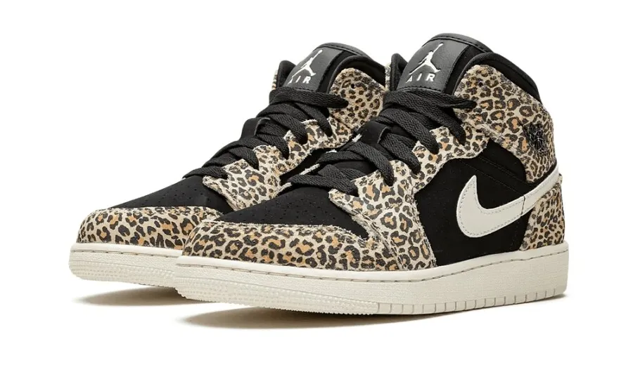 Jordan 1 Mid SE Leopard (GS)
