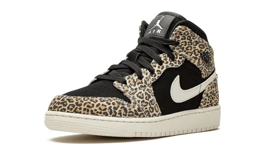 Jordan 1 Mid SE Leopard (GS)