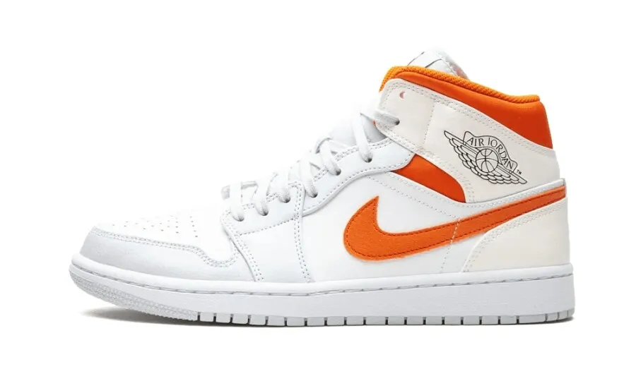 Jordan 1 Mid Starfish Pure Platinum